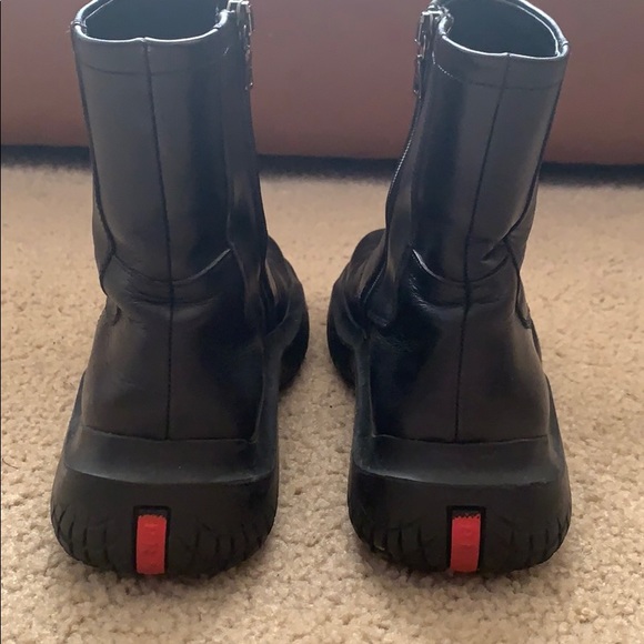 prada grey boots